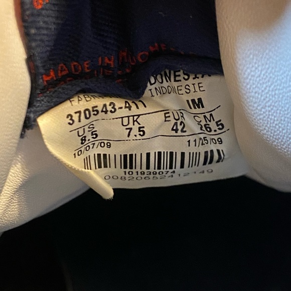 Nike Delta Force Low Men's Size 8.5 Navy Blue White ( 370543-411 ) - Picture 9 of 10